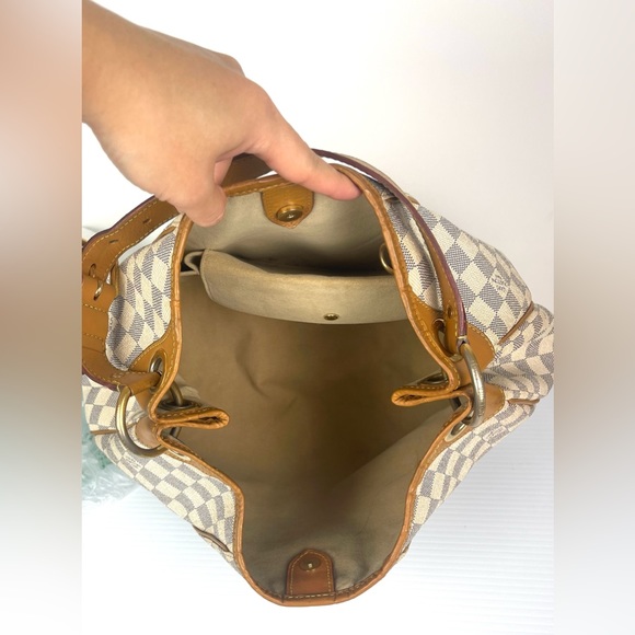 Authentic LOUIS VUITTON Galliera PM Azur Damier FL5018 Womens Handbag - Picture 9 of 16